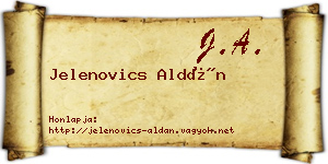 Jelenovics Aldán névjegykártya